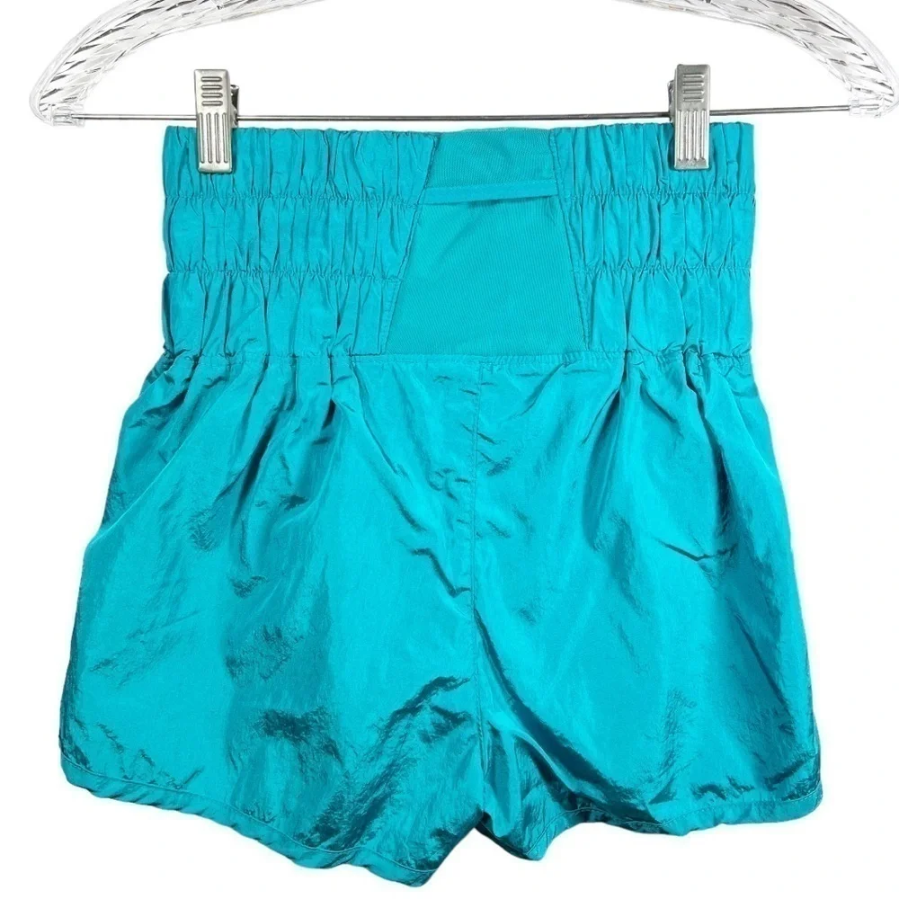 Free People women’s the way home shorts size XS high waist blue - Picture 2 of 11